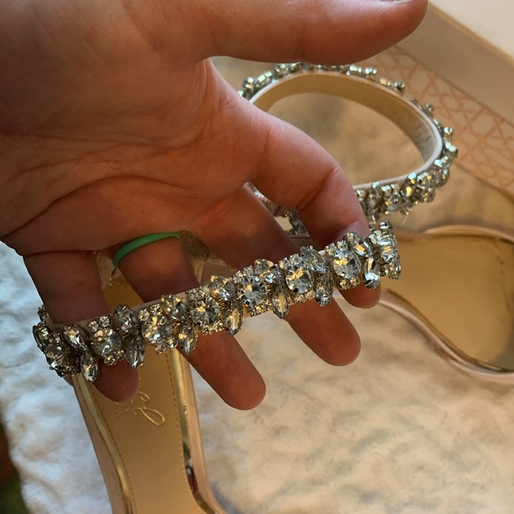 Badgley Mischka Jewel Rose Gold Genevieve Size 8.5 - Picture 11 of 12